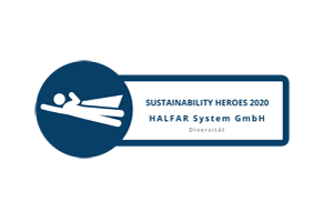 Gewinner Siegel HALFAR - Halfar erhält Sustainability Heroes Award